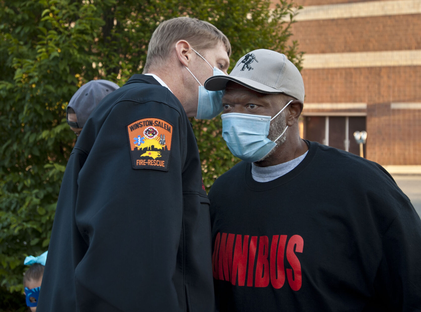Omnibus black firefighter press conference
